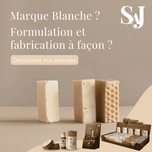 savons et cosmétiques marque blanche