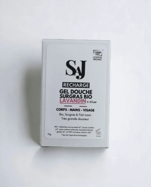recharge gel douche bio lavandin