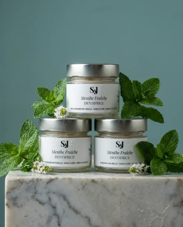 lot de 3 dentifrices menthe saj