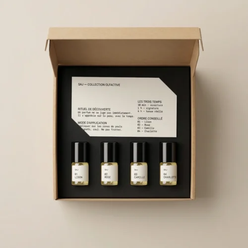 Coffret découverte 4 Parfums de Peau SAJ